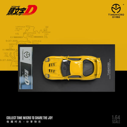 Time Micro 1/64 Initial D RX-7 FD3S Yellow/ Carbon