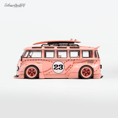 Liberty64 1/64 VW T1 Kombi Visible Engine PinkPig 23#