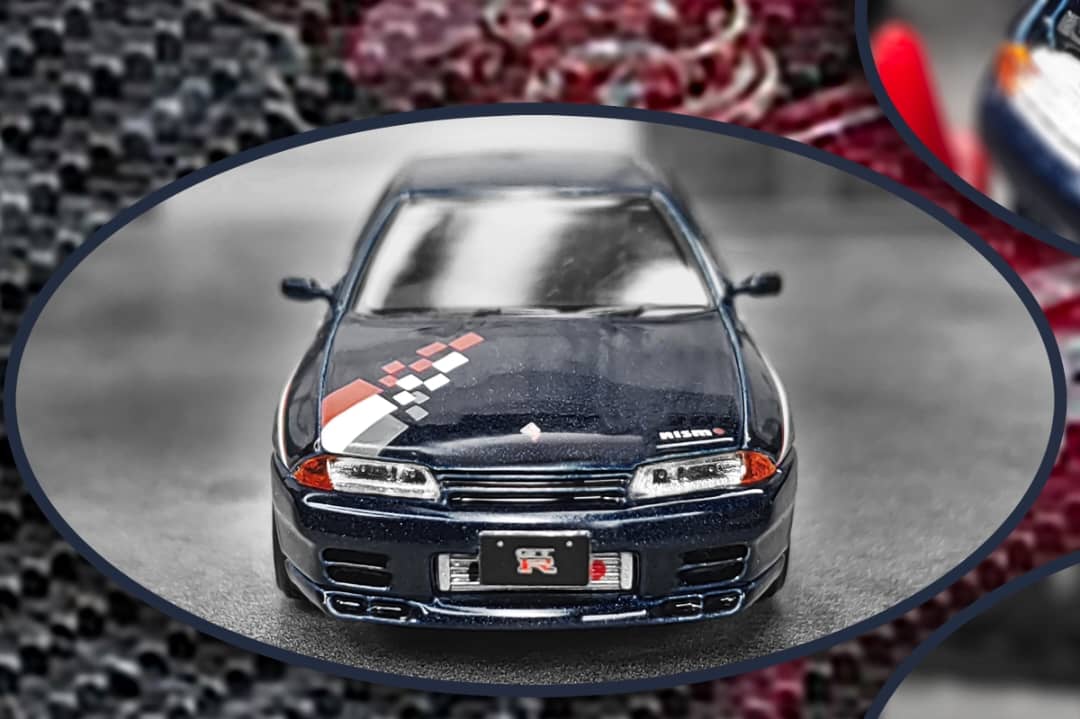 Focal Horizon 1/64 Skyline GT-R R32 Nismo S-Tune Dark Blue - Open