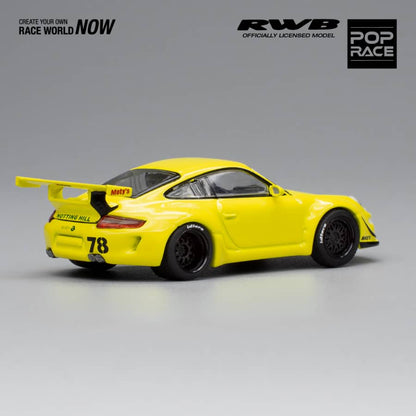 Pop Race 1/64 RWB 997 YELLOW