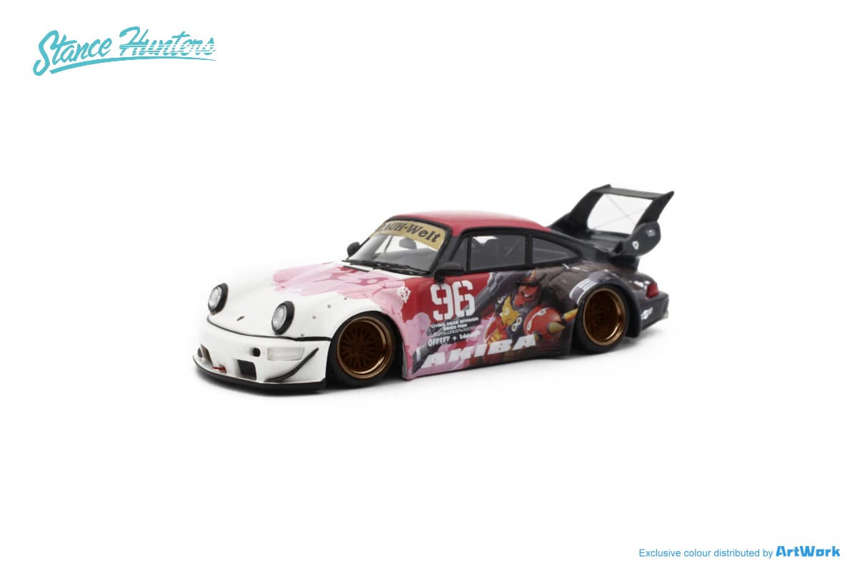 Stance Hunters 1/64 RWB 964 With Akiba Figure (Resin) – Black Ice Diecast