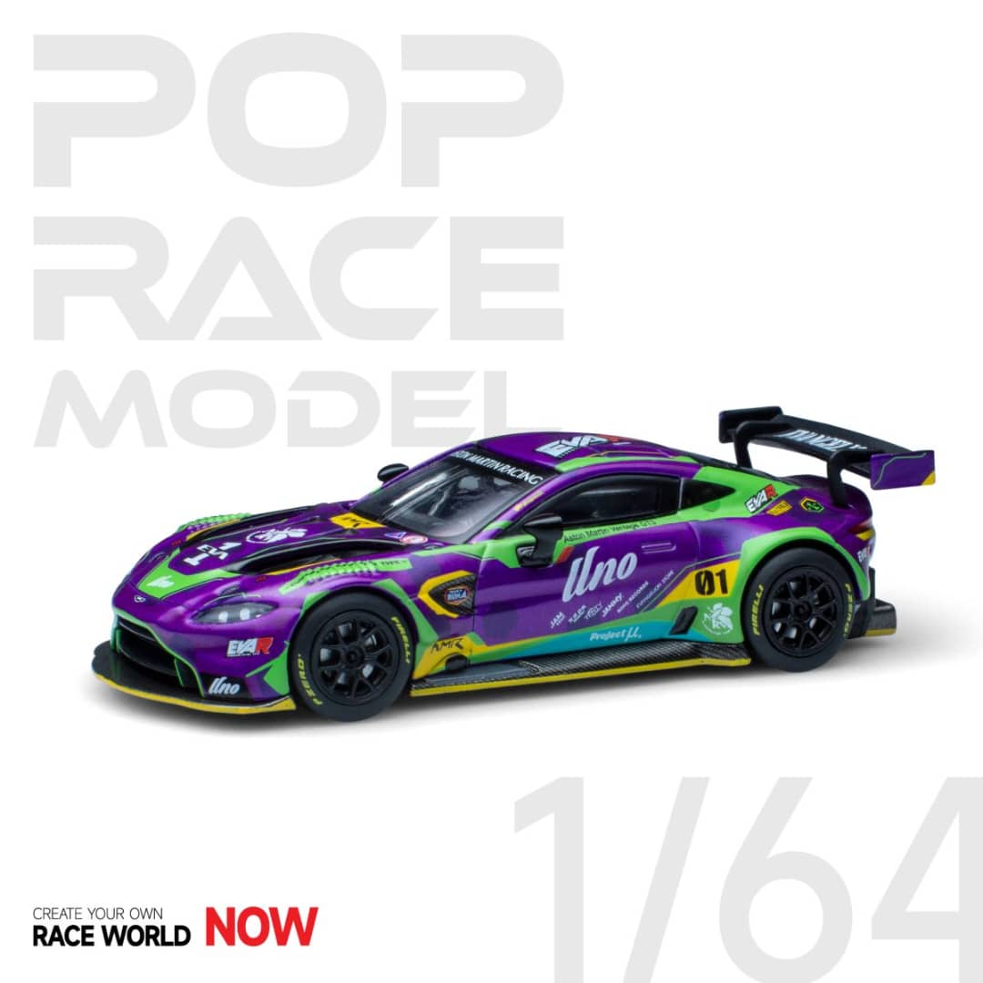 Pop Race 1/64 Vantage GT3 EVA Purple