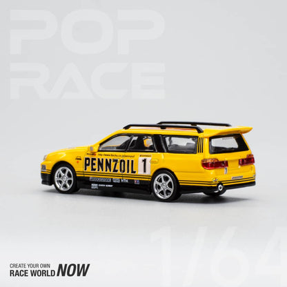 Pop Race 1/64 Stagea 260RS Open-Hood - Pennzoil