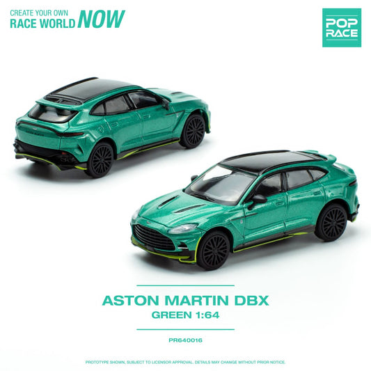 [ETA:  Dec 2023 ] Pop Race 1/64 ASTON  MARTIN DBX RACING GREEN