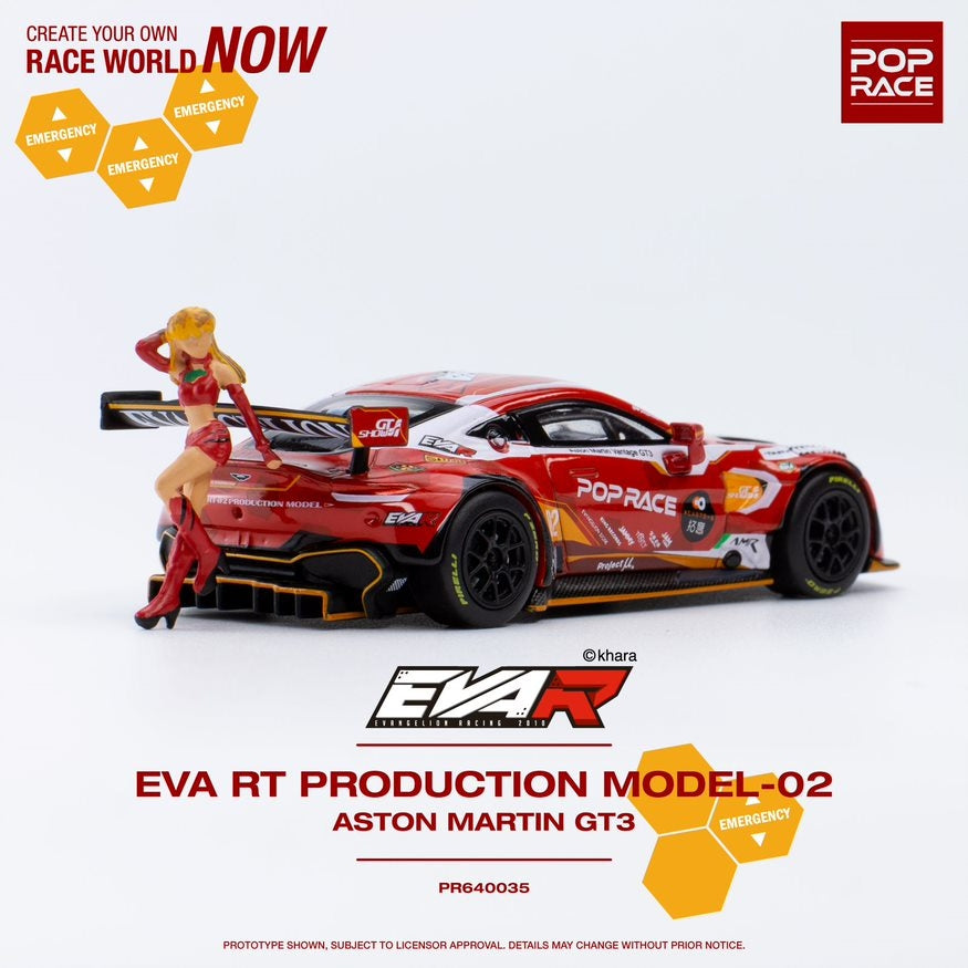 [ETA:  Dec 2023 ] Pop Race 1/64 EVA RT PRODUCTION MODEL-02 ASTON MARTIN GT3 WITH FIGURE