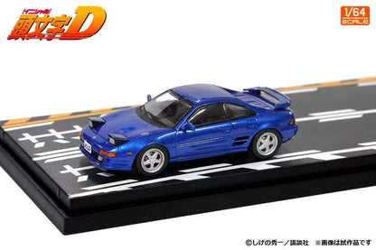 Modeler's 1/64 Initial D Series Set of 2 Cars - Blue MR2 (Kai Kogashiwa) + White AE86 (Takumi Fujiwara)