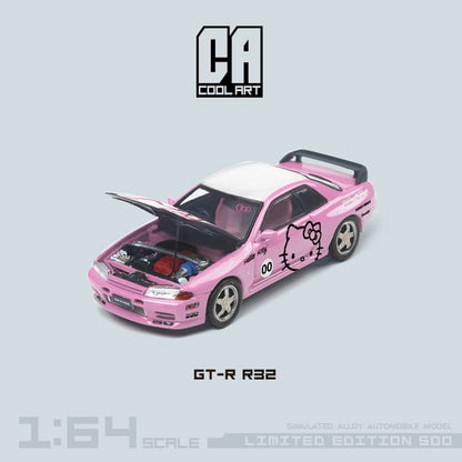 [ETA:  May 2024 ] Time Micro x Cool Art 1/64 Skyline GT-R R32  (Open-Hood, Visible Engine)