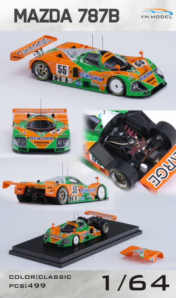 [ETA:  July 2024 ] YM Model 1/64 Mazda 787B 1991 Lemans 55#