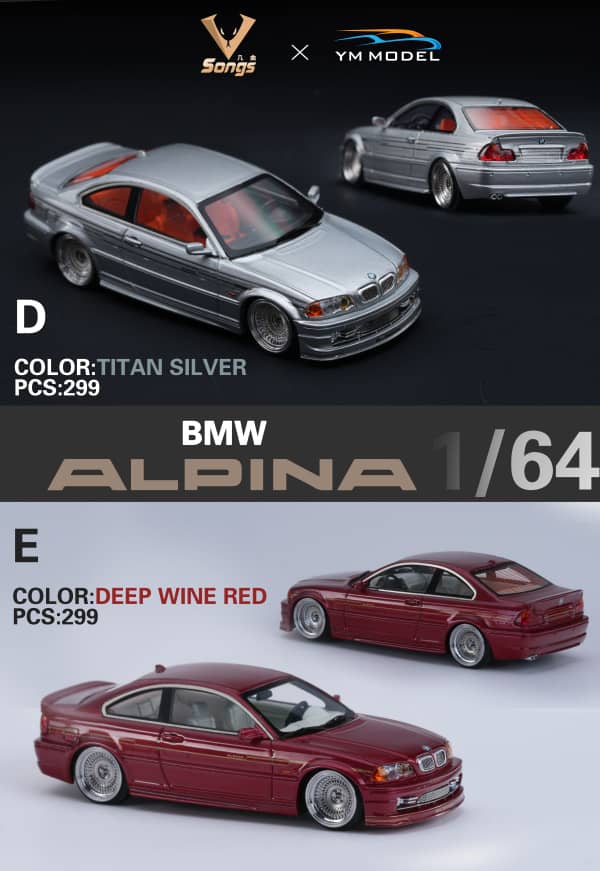 [ETA:  Apr 2024 ] YM Model x Songs 1/64 BMW E46 Alpina B3 Modified
