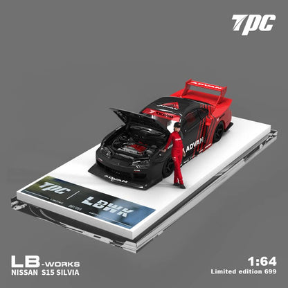 [ETA:  Apr 2024 ] Time Micro x TPC 1/64 LB Super Silhouette S15 Silvia Modified - ADVAN
(Open-Hood, Visible Engine)