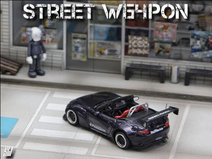 Street Weapon 1/64 MX-5 Roadster Pandem Rocket Bunny Modified Midnight Purple