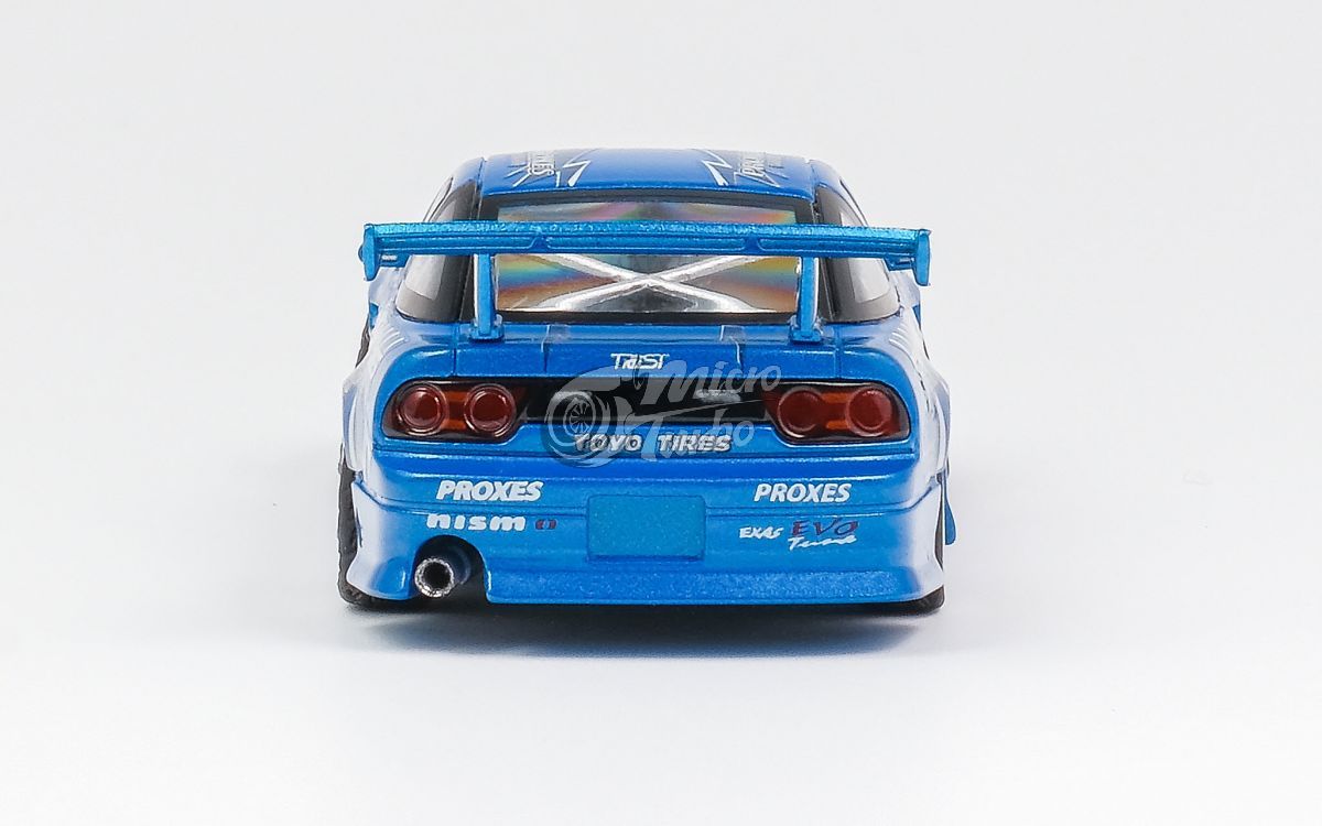 [ETA:  Apr 2024 ] MicroTurbo 1/64 S13 Silvia 180SX  Drift Modified Version - Blue Toyo Tires Livery