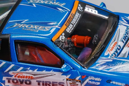 [ETA:  Apr 2024 ] MicroTurbo 1/64 S13 Silvia 180SX  Drift Modified Version - Blue Toyo Tires Livery