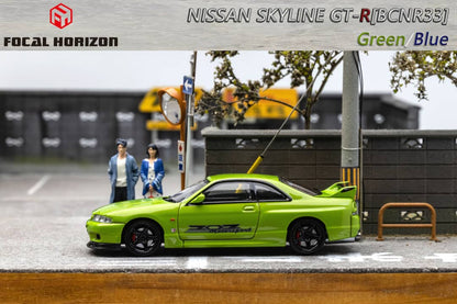 Focal Horizon 1/64 Skyline  GT-R R33(BCNR33) (Open-Hood, Visible Engine)