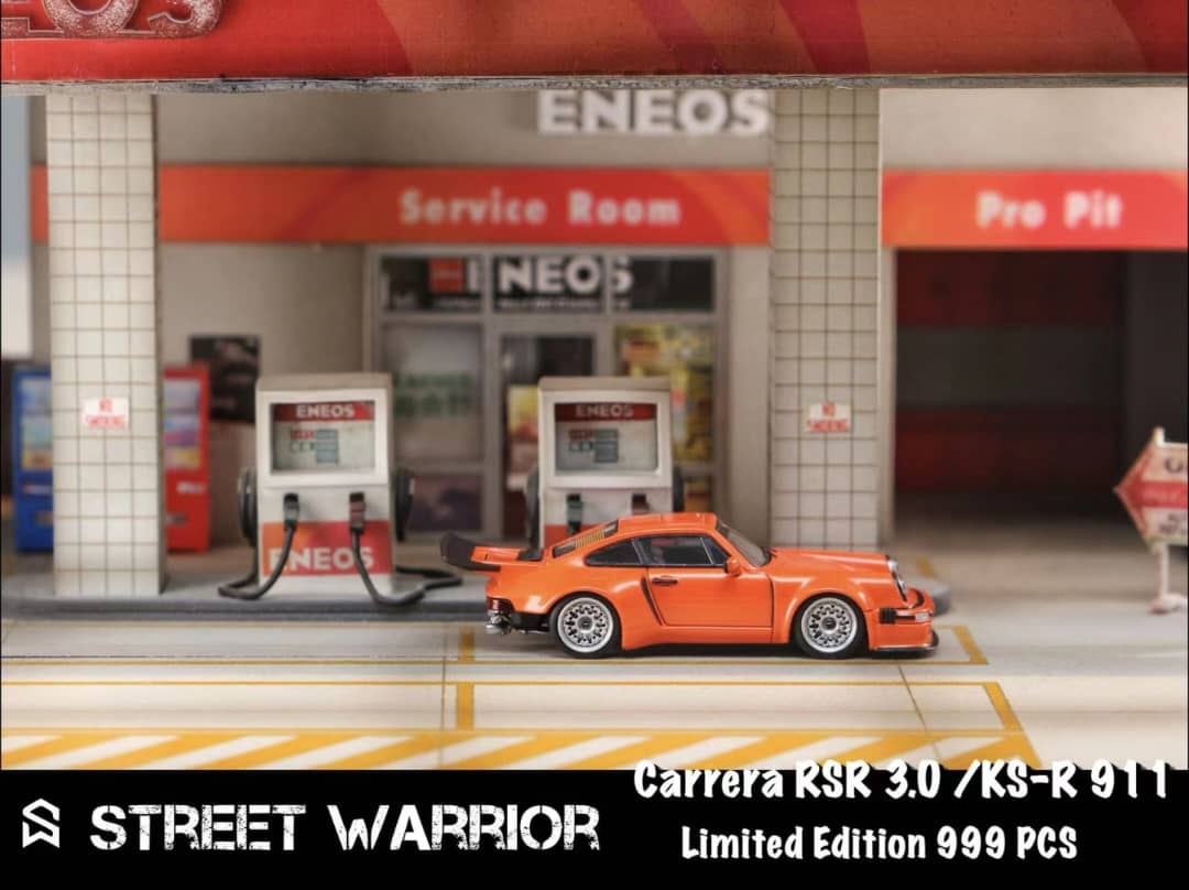 Street Weapon 1/64 911 SC 3.0 KS-R Concept Modified. (Khyzyl / Flat56) Orange Presentation