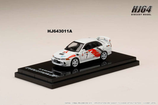 Hobby Japan 1/64 MITSUBISHI LANCER GSR EVOLUTION IV GR.A RALLY GRAPHIC