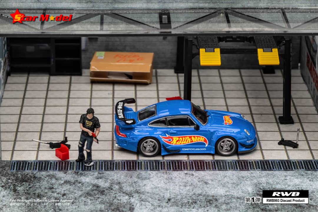 [ETA:  May 2024 ] Star Model 1/64 RWB993 GT Wing Blue Rauh