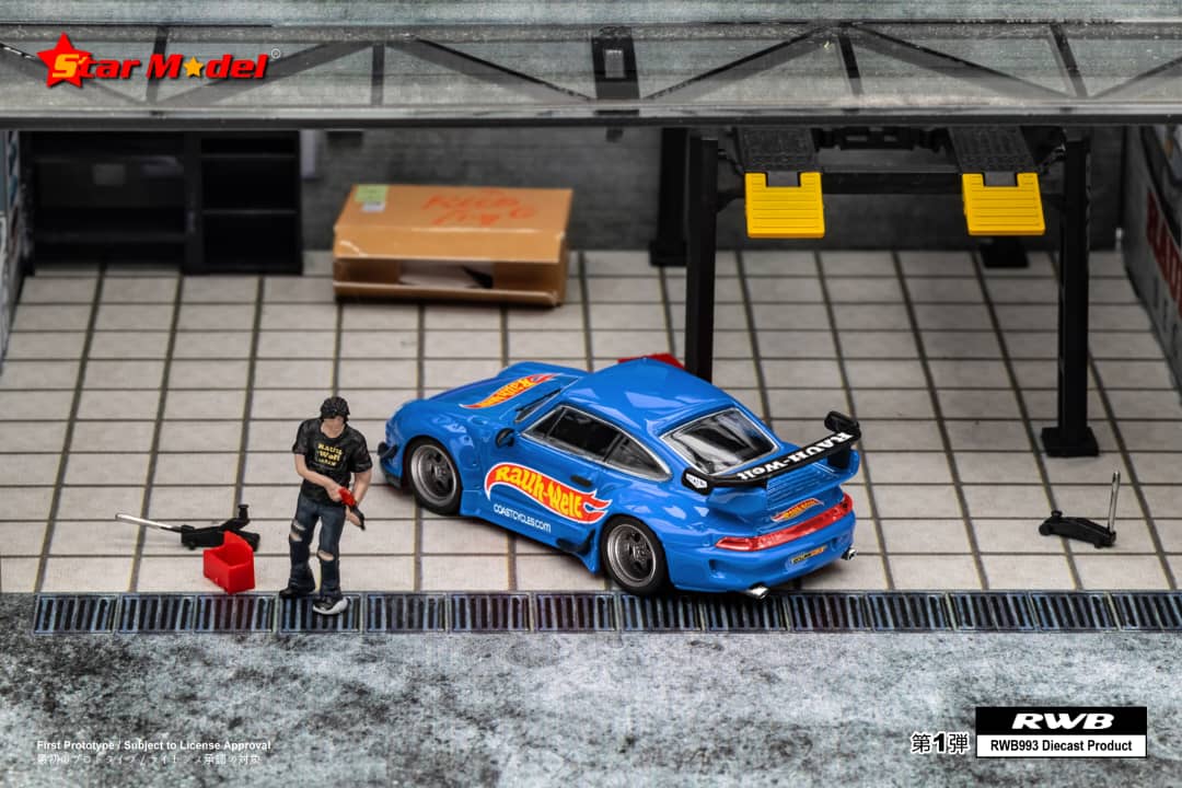 [ETA:  May 2024 ] Star Model 1/64 RWB993 GT Wing Blue Rauh