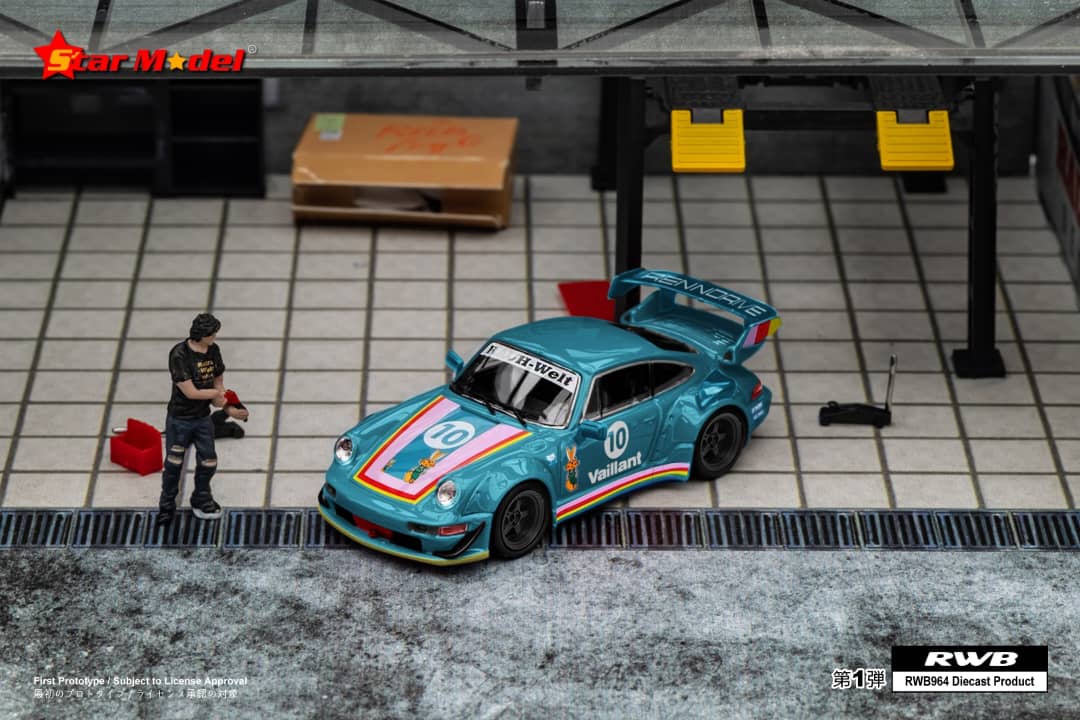 Star Model 1/64 RWB964 GT Wing Green Valiant