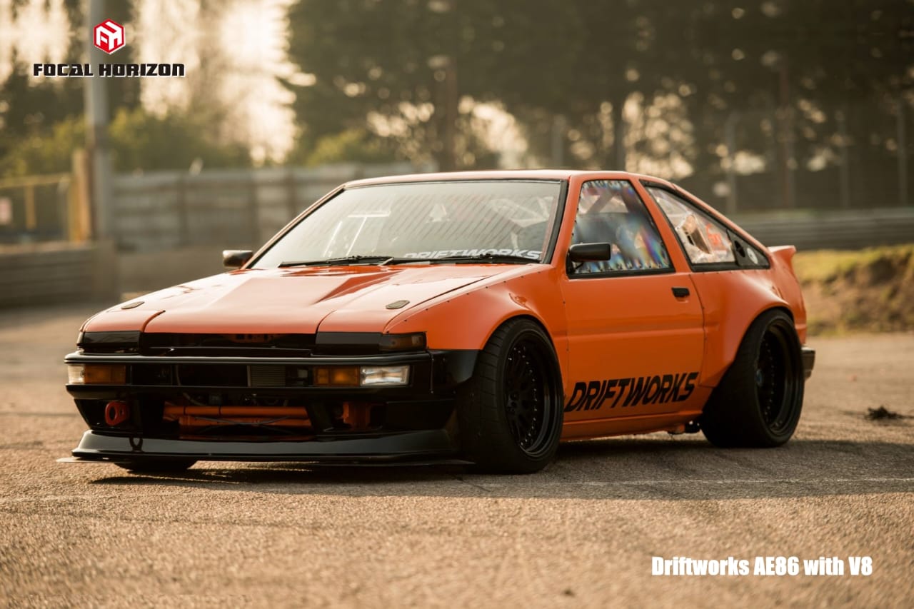 [ETA:  Aug 2024 ] Focal Horizon 1/64 Sprinter Trueno AE86 V8 Driftworks DW86 Modified | Open-Hood, Visible LSX454 Engine NA