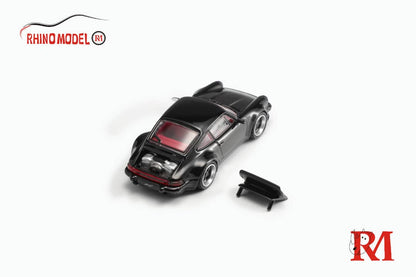 [ETA:  Apr 2024 ] Rhino Model 1/64 Singer Turbo Study 930 Black with Red interior (Open-Tailhood,Visible Engine)