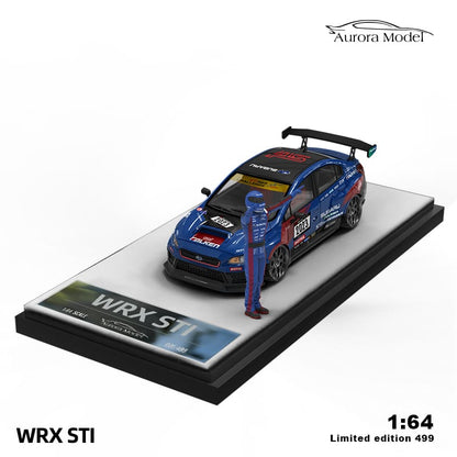 Time Micro x Aurora 1/64 WRX STI VA Version 2014 NBR Blue-Black 2023 Livery