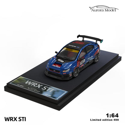 Time Micro x Aurora 1/64 WRX STI VA Version 2014 NBR Blue-Black 2023 Livery