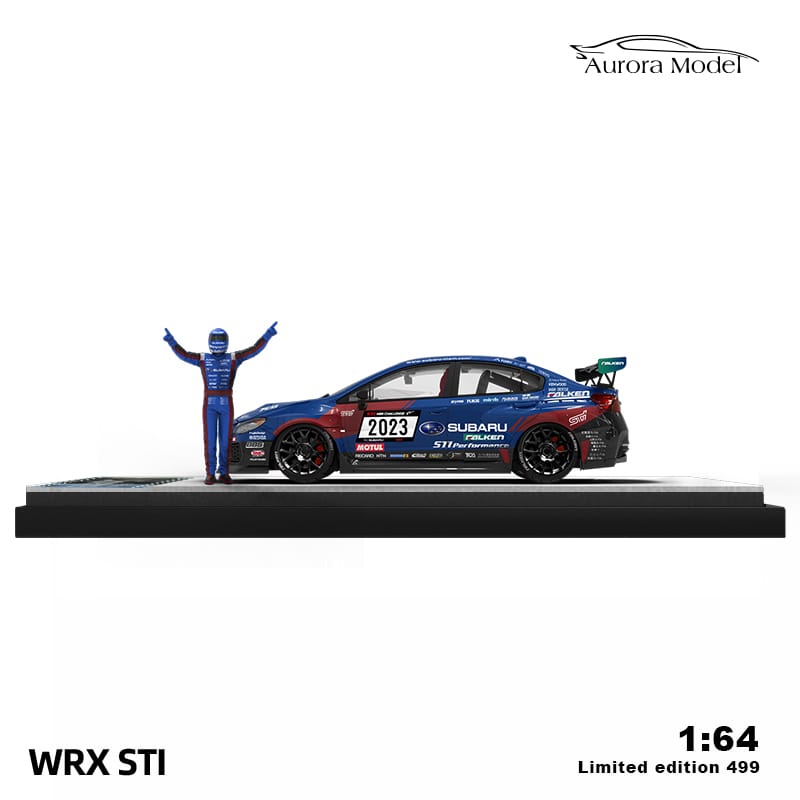 Time Micro x Aurora 1/64 WRX STI VA Version 2014 NBR Blue-Black 2023 Livery