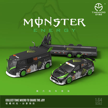 Time Micro 1/64 Black-White Monster Trailer Set