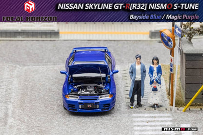 Focal Horizon 1/64 Nismo S-Tune Skyline GT-R R32 (Open-Hood, Visible Engine)