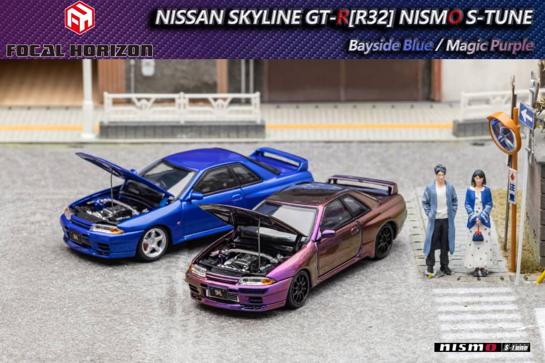 Focal Horizon 1/64 Nismo S-Tune Skyline GT-R R32 (Open-Hood, Visible Engine)