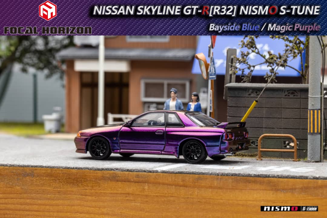 Focal Horizon 1/64 Nismo S-Tune Skyline GT-R R32 (Open-Hood, Visible Engine)