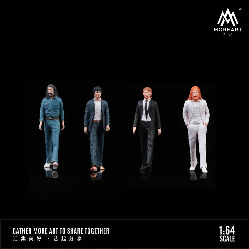 MoreArt 1/64 The Beatles Figure Set(MO222010)
Set Of 4 Figures