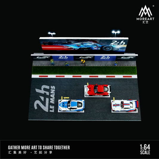 [ETA:  Jun 2024 ] MoreArt 1/64 Assembly Diorama Racing Circuit Theme - LeMans 24 Hrs(MO925101)Size: 30 x 20 cm