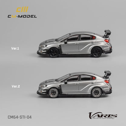 CM Model 1/64 Subaru WRX VAB Varis Modified Silver - STI