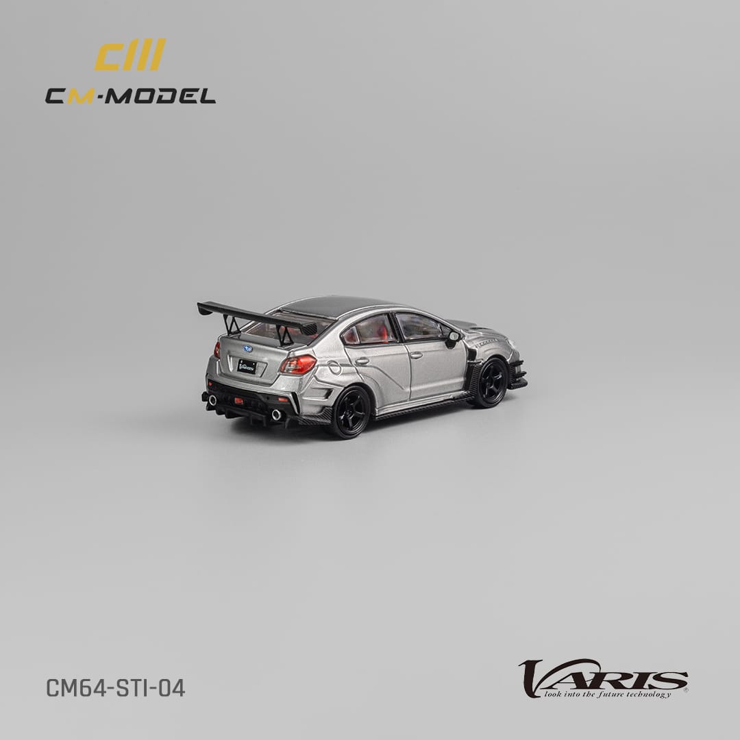 CM Model 1/64 Subaru WRX VAB Varis Modified Silver - STI