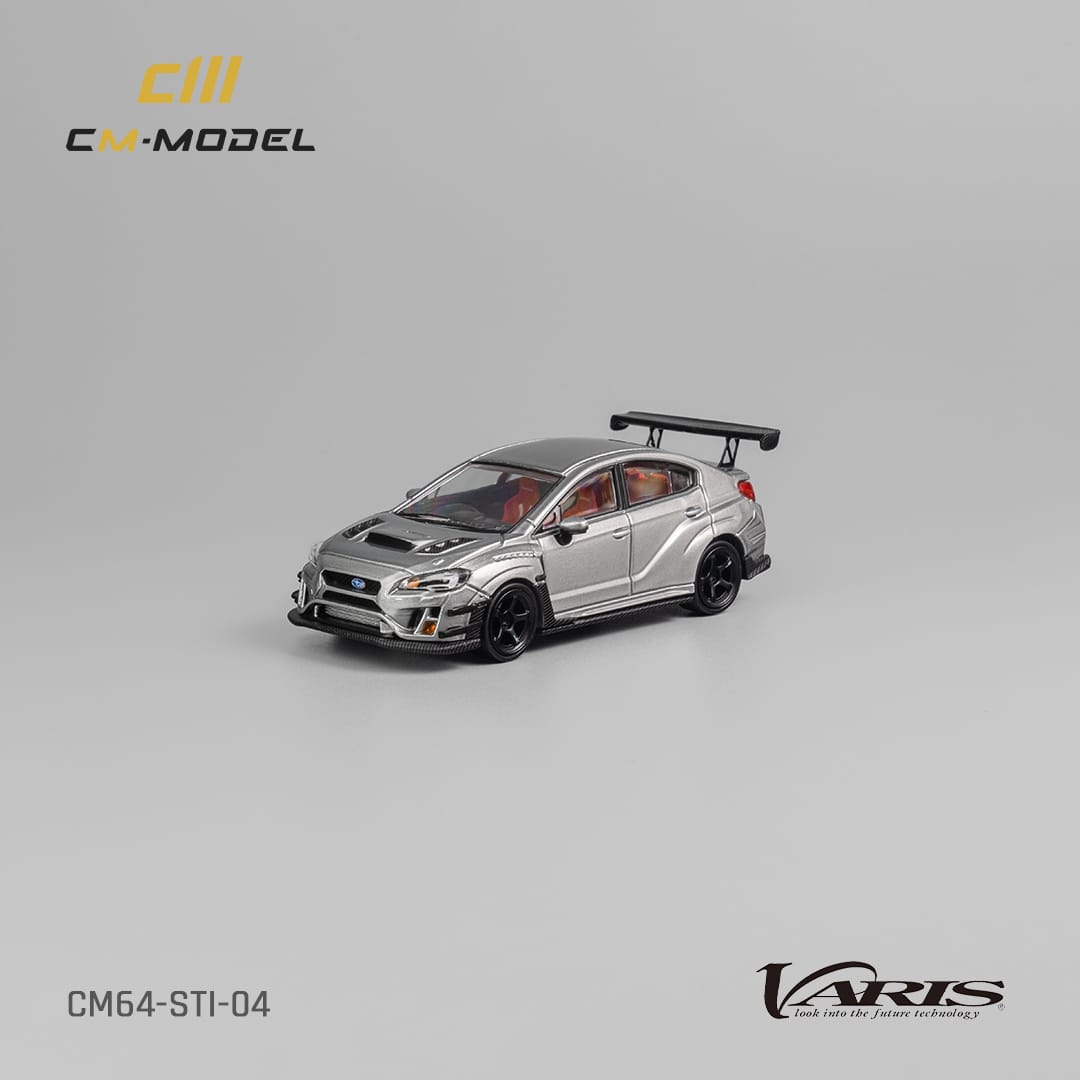 CM Model 1/64 Subaru WRX VAB Varis Modified Silver - STI