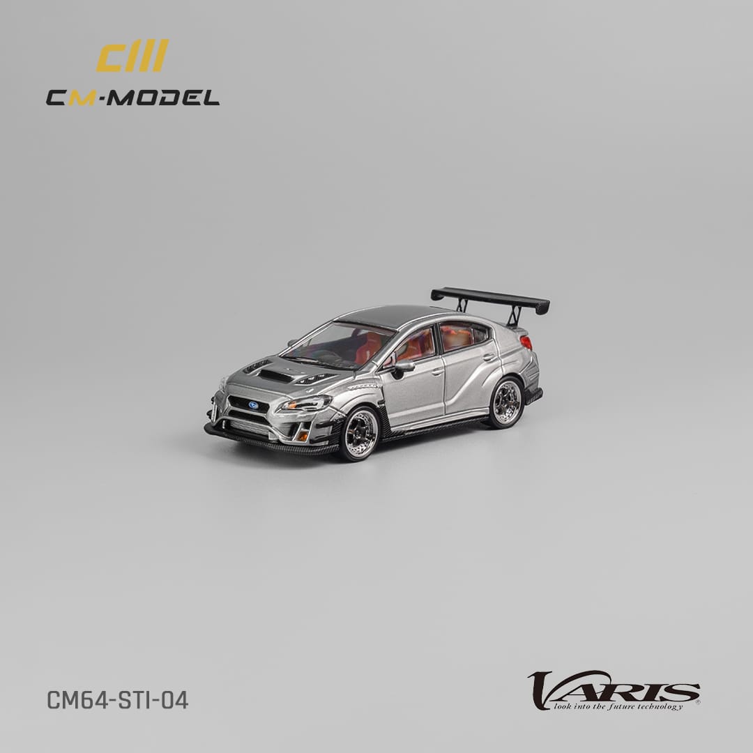 CM Model 1/64 Subaru WRX VAB Varis Modified Silver - STI