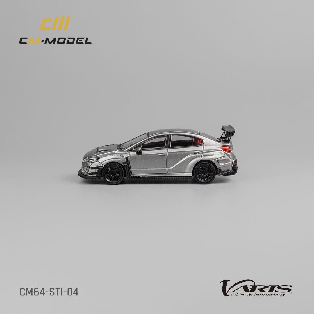 CM Model 1/64 Subaru WRX VAB Varis Modified Silver - STI