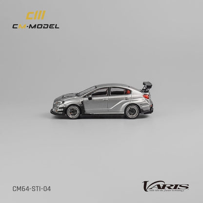 CM Model 1/64 Subaru WRX VAB Varis Modified Silver - STI