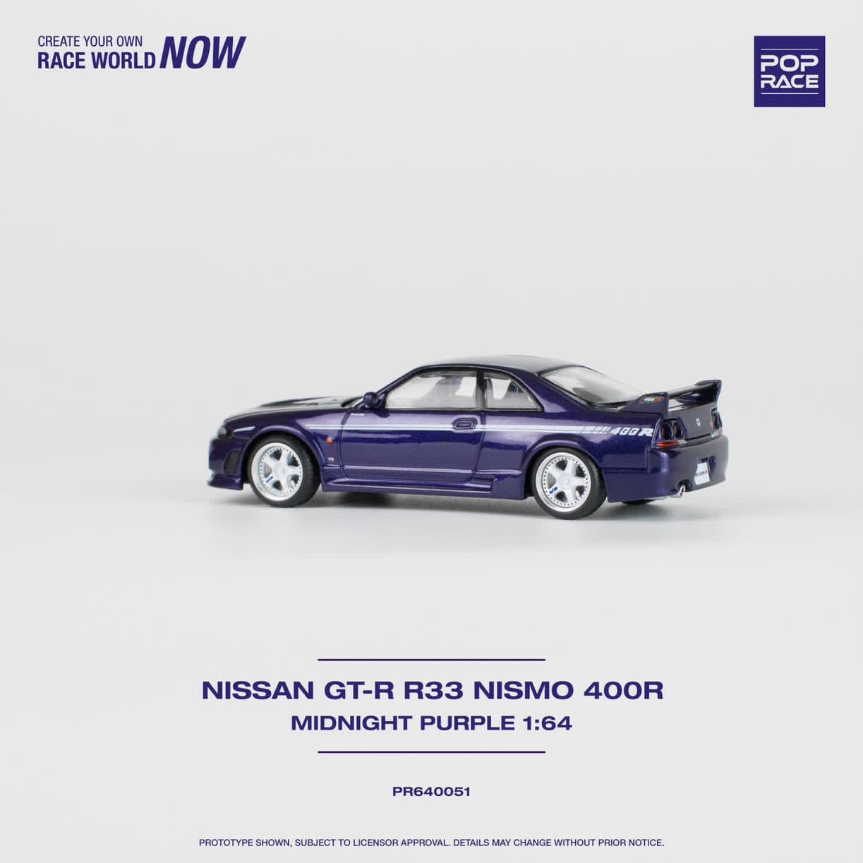 ETA: Aug 2024 ] Pop Race 1/64 GT-R NISMO 400R MIDNIGHT PURPLE 