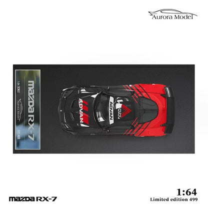 Aurora Model x Time Micro 1/64 RX-7 FD3S Veilside Fortune Modified - Advan