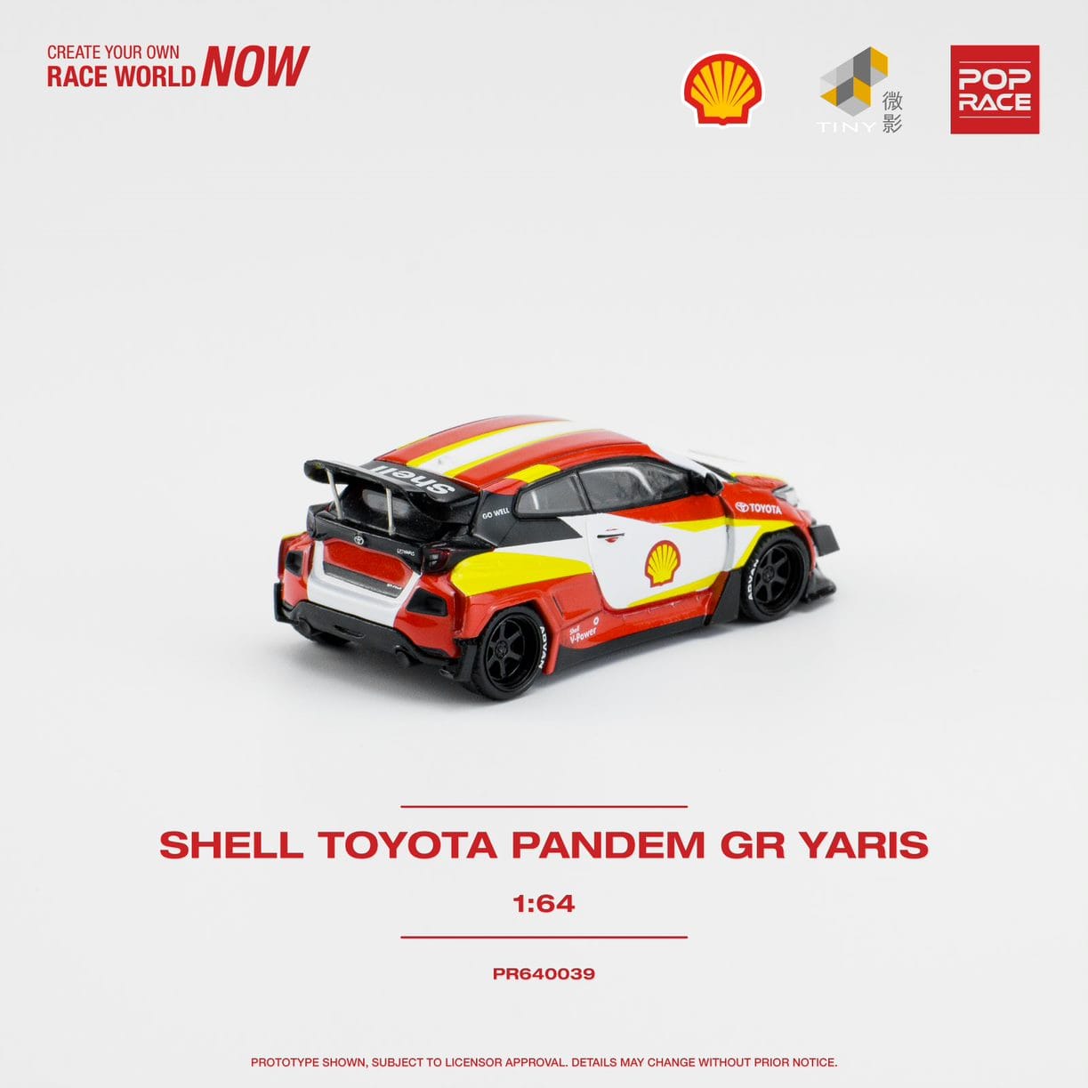 Pop Race 1/64 Toyota GR Yaris Pandem Rocket Bunny Modified Shell