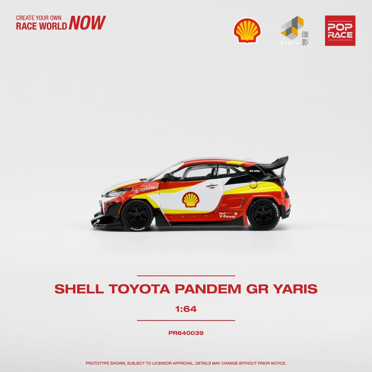 Pop Race 1/64 Toyota GR Yaris Pandem Rocket Bunny Modified Shell