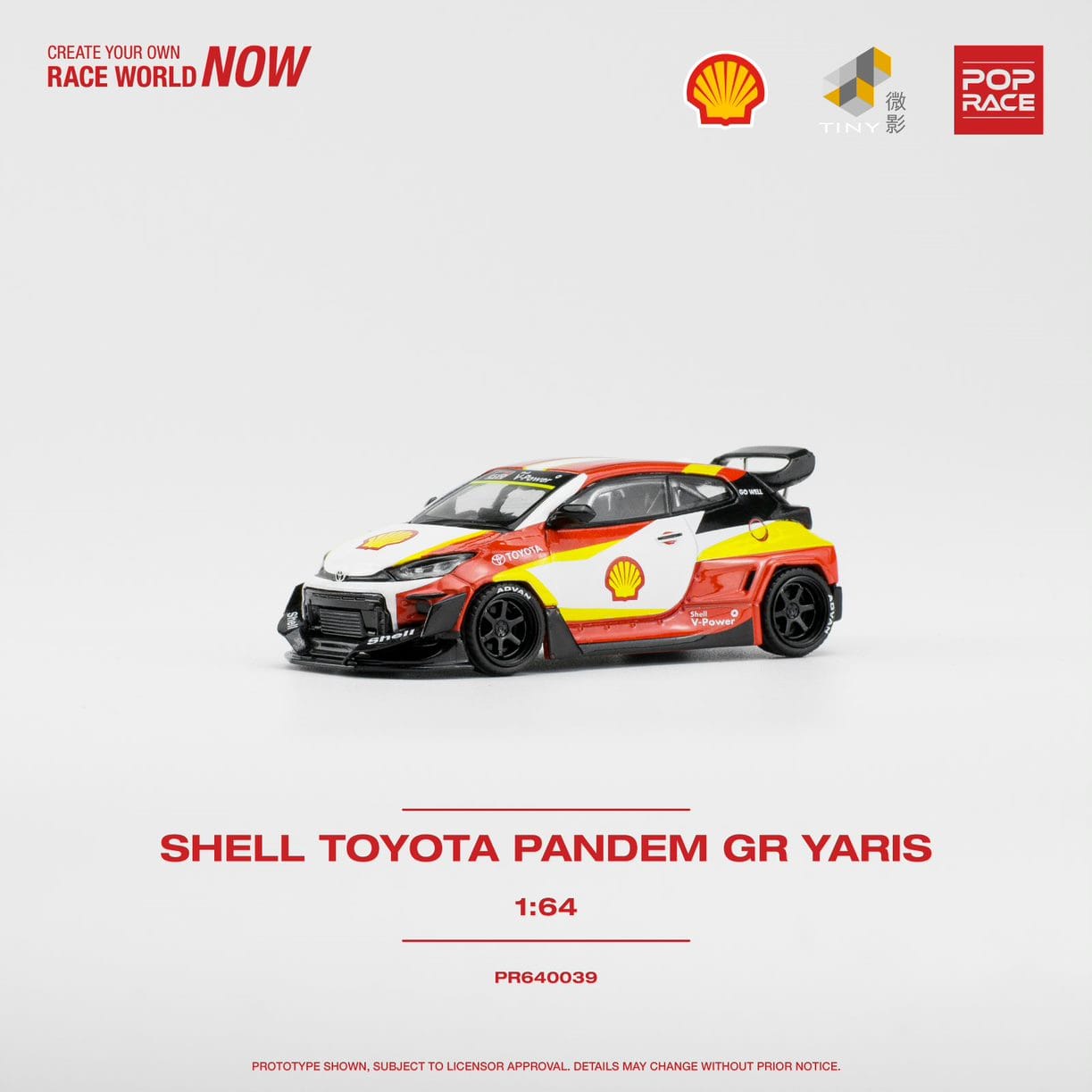 Pop Race 1/64 Toyota GR Yaris Pandem Rocket Bunny Modified Shell