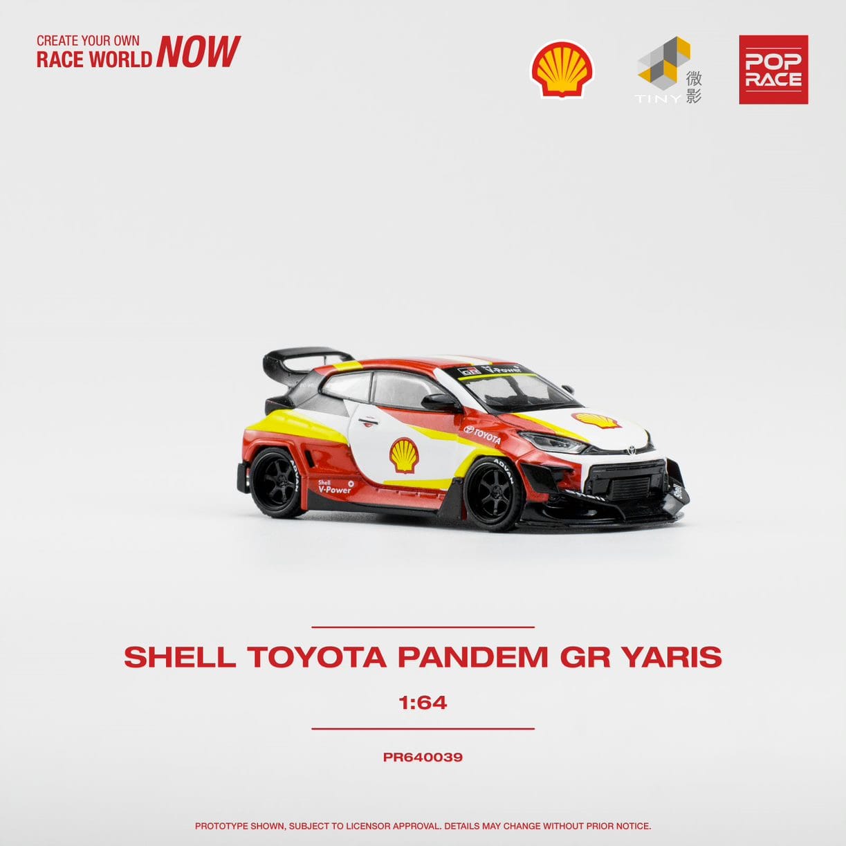 Pop Race 1/64 Toyota GR Yaris Pandem Rocket Bunny Modified Shell