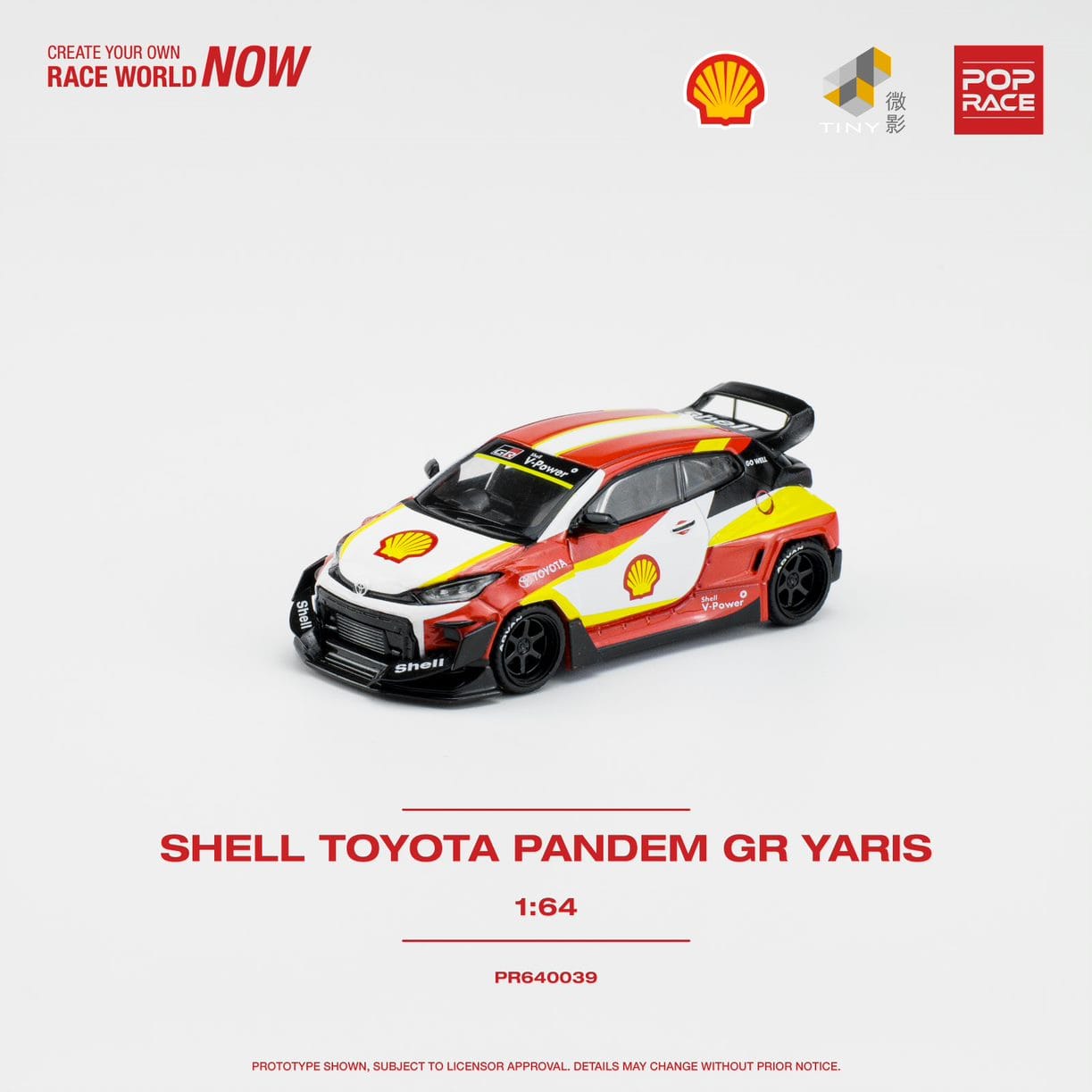 Pop Race 1/64 Toyota GR Yaris Pandem Rocket Bunny Modified Shell