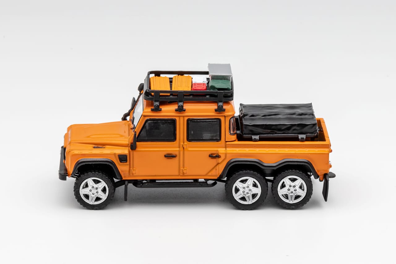 GCD 1/64 Defender 110 PickUp 6x6 KAHN Modified - Orange