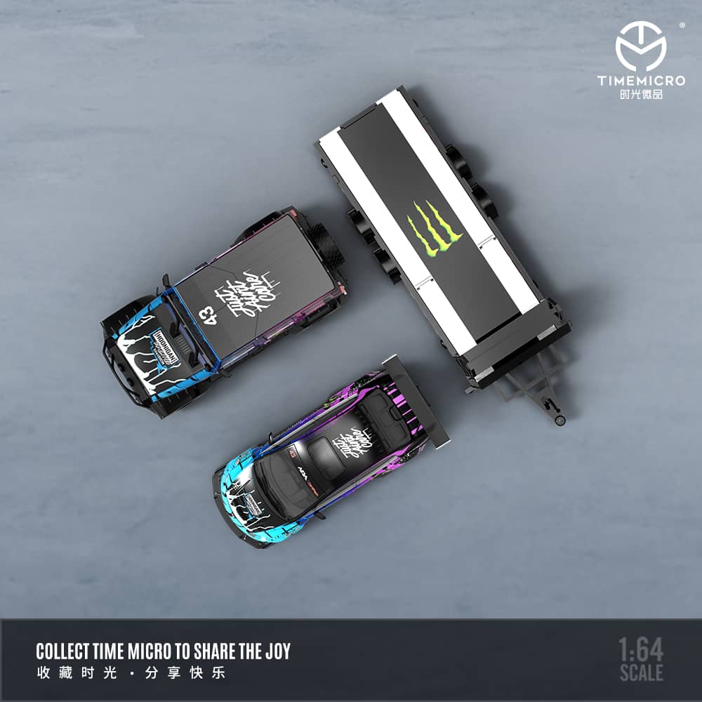 Time Micro 1/64 Blue Purple Monster Livery