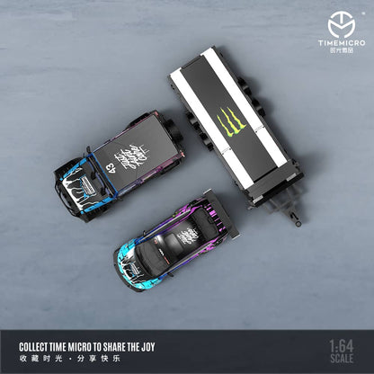 Time Micro 1/64 Blue Purple Monster Livery
